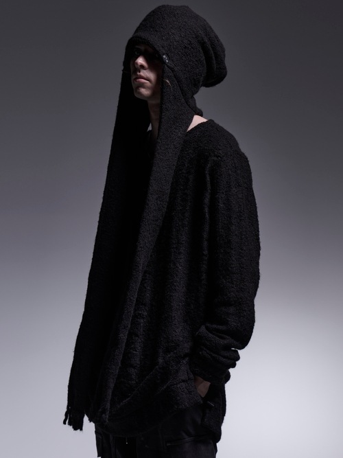 kiryuyrik������奦����奦/Border Stole Cap/Black&Black