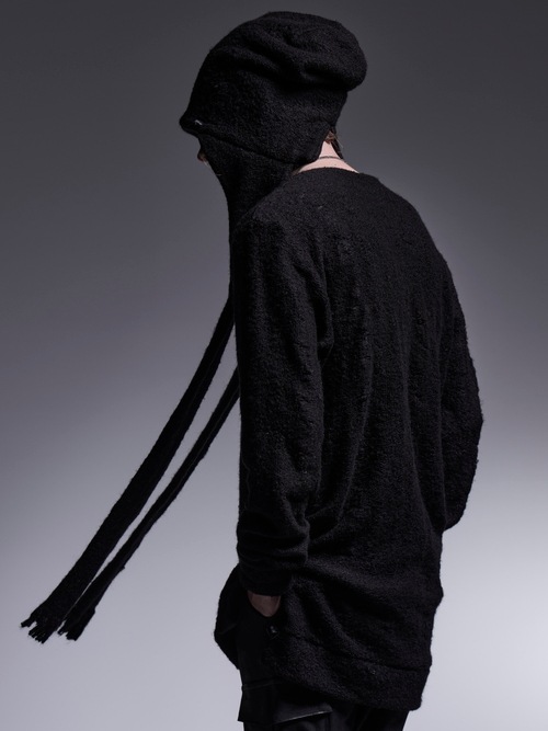 kiryuyrik������奦����奦/Border Stole Cap/Black&Black