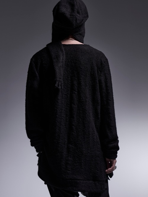 kiryuyrik������奦����奦/Border Stole Cap/Black&Black