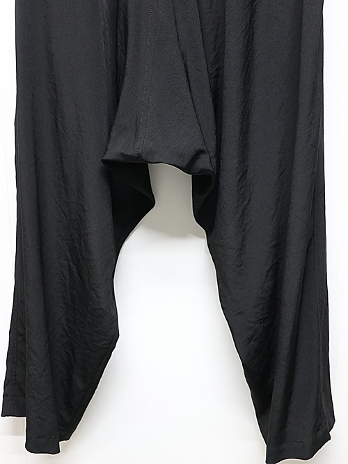 Ground Y�����饦��ɥ磻/TA/PE CREPE DE CHINE SAROUEL PANTS/BLACK