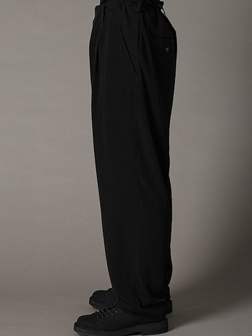 Ground Y�����饦��ɥ磻/TA/PE CREPE DE CHINE SAROUEL PANTS/BLACK