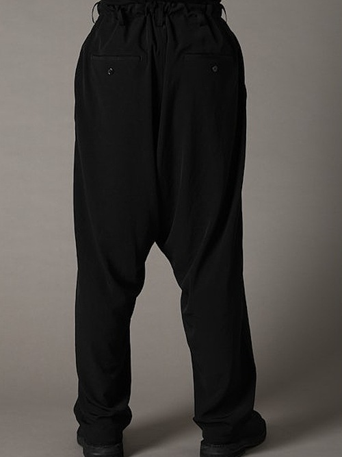 Ground Y�����饦��ɥ磻/TA/PE CREPE DE CHINE SAROUEL PANTS/BLACK