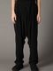Ground Y�����饦��ɥ磻/TA/PE CREPE DE CHINE SAROUEL PANTS/BLACK