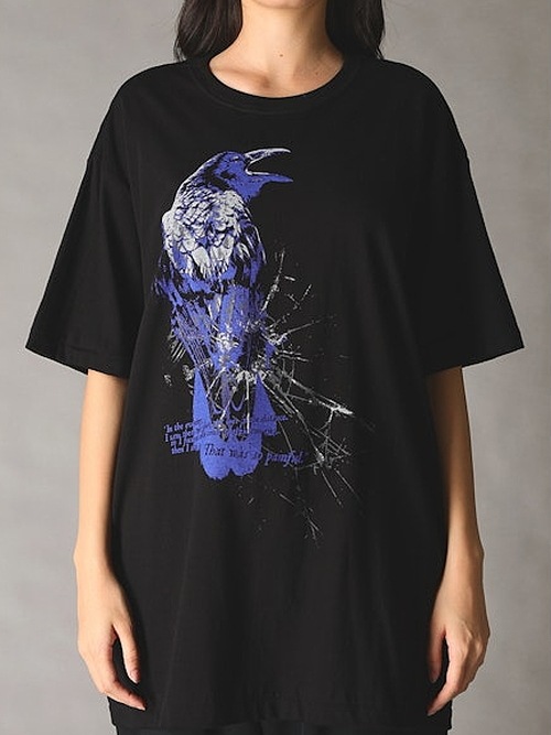 Ground Y�����饦��ɥ磻/20/- JERSEY CROW T-SHIRT/BLACK