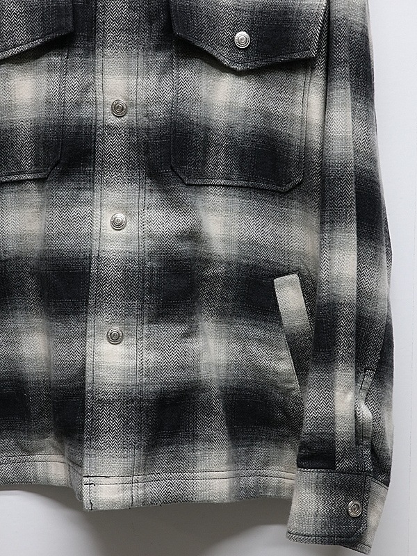 �㴰���RESOUND CLOTHING���ꥵ����ɥ���������/flannel check JK/BLACK