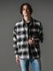 �㴰���RESOUND CLOTHING���ꥵ����ɥ���������/flannel check JK/BLACK