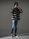 �㴰���RESOUND CLOTHING���ꥵ����ɥ���������/flannel check JK/BLACK