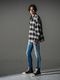 �㴰���RESOUND CLOTHING���ꥵ����ɥ���������/flannel check JK/BLACK