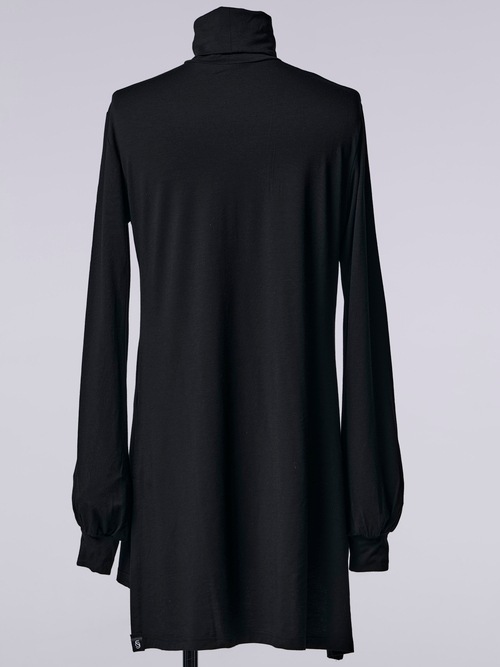 �㴰���THE ONENESS�������ͥ�/Tencel Jersey Turtle Neck Tunic/Black