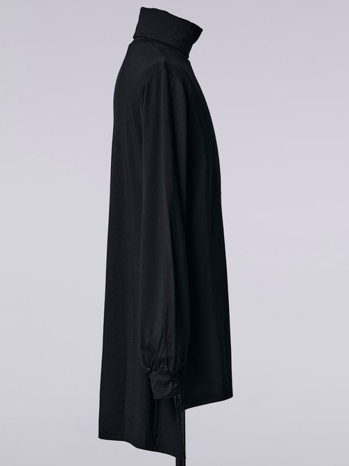�㴰���THE ONENESS�������ͥ�/Tencel Jersey Turtle Neck Tunic/Black