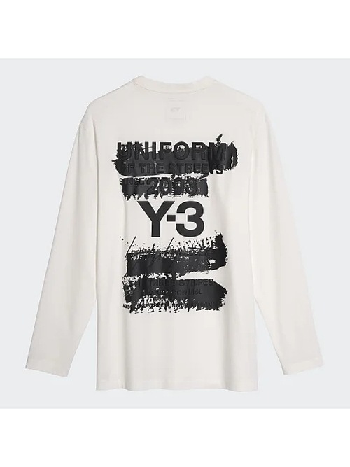 SALE30%OFF/Y-3磻꡼/U GFX LS TEE/CWHITE.