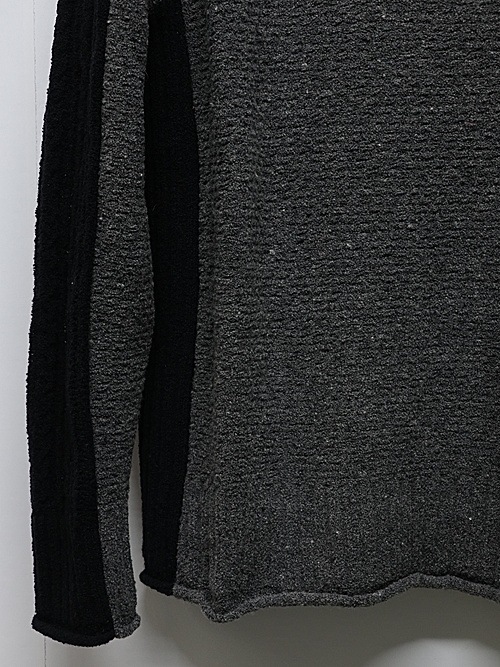 wjk֥른/combination knit crew/gray  black