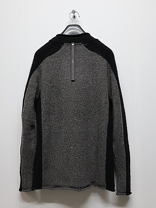 wjk֥른/combination knit crew/gray  black