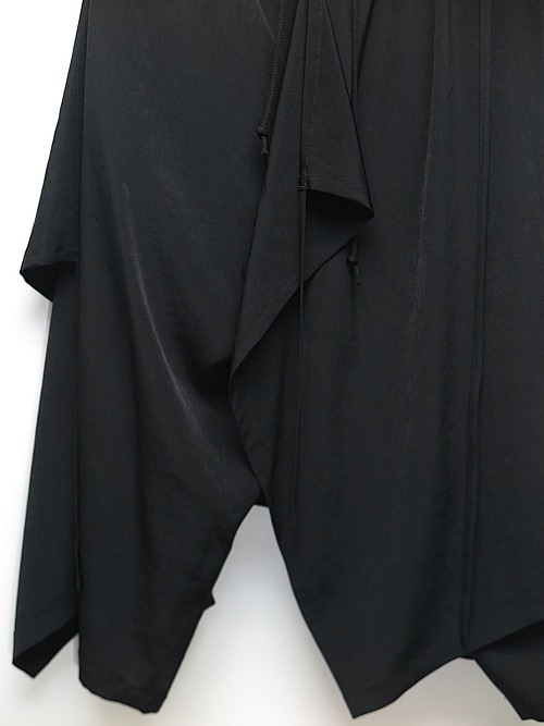 Ground Y�����饦��ɥ磻/TA/PE CREPE DE CHINE 3WAY SKIRT PANTS/BLACK