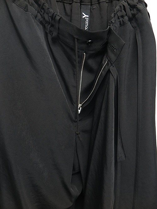 Ground Y�����饦��ɥ磻/TA/PE CREPE DE CHINE 3WAY SKIRT PANTS/BLACK