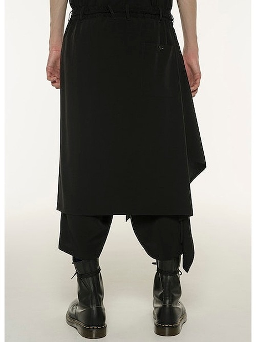 Ground Y�����饦��ɥ磻/TA/PE CREPE DE CHINE 3WAY SKIRT PANTS/BLACK