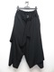 Ground Y�����饦��ɥ磻/TA/PE CREPE DE CHINE 3WAY SKIRT PANTS/BLACK