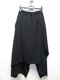 Ground Y�����饦��ɥ磻/TA/PE CREPE DE CHINE 3WAY SKIRT PANTS/BLACK