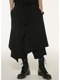 Ground Y�����饦��ɥ磻/TA/PE CREPE DE CHINE 3WAY SKIRT PANTS/BLACK
