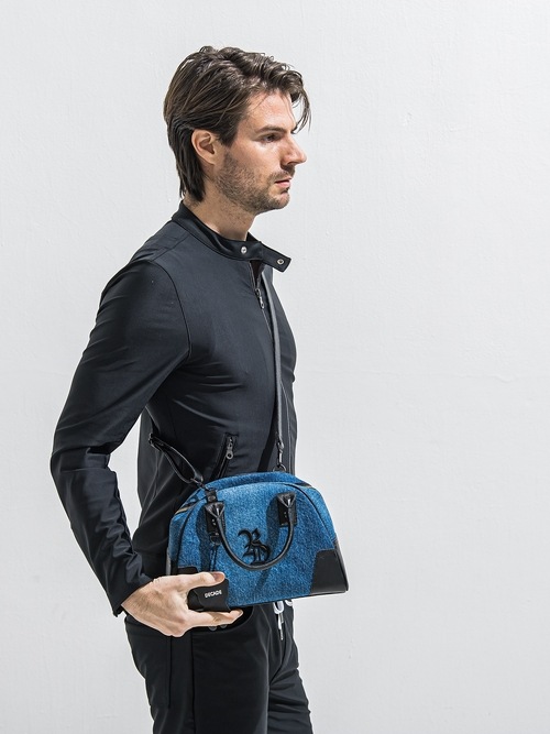 RESOUND CLOTHING���ꥵ����ɥ���������/denim mini boston bag/DENIM