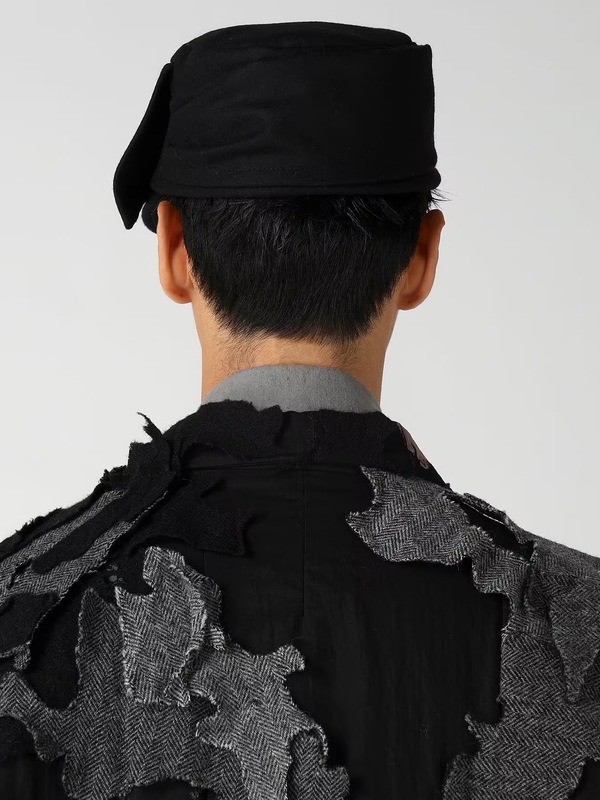 �㴰���Yohji Yamamoto���襦����ޥ��/1/16������ե��ͥ� �������å�/BLACK