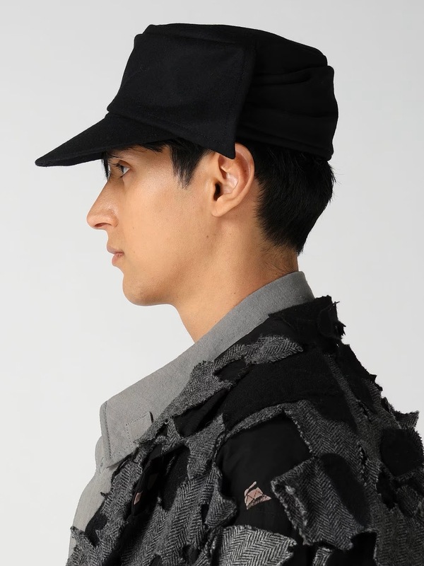 �㴰���Yohji Yamamoto���襦����ޥ��/1/16������ե��ͥ� �������å�/BLACK