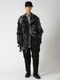 �㴰���Yohji Yamamoto���襦����ޥ��/1/16������ե��ͥ� �������å�/BLACK