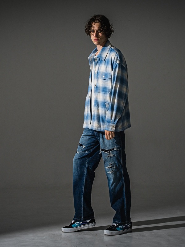 (ͽ���ʡ�9��10������ͽ��/41TH RESOUND CLOTHING���ꥵ����ɥ���������/flannel check JK/SAX