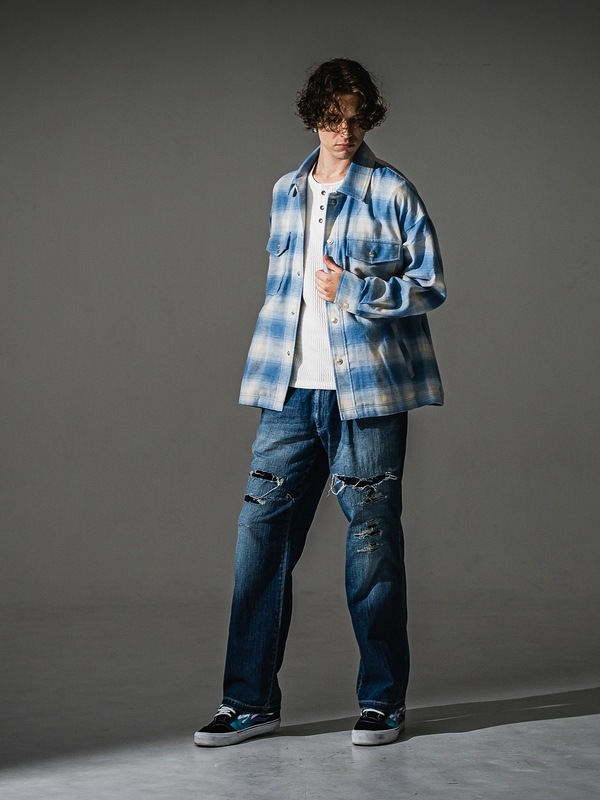 (ͽ���ʡ�9��10������ͽ��/41TH RESOUND CLOTHING���ꥵ����ɥ���������/flannel check JK/SAX