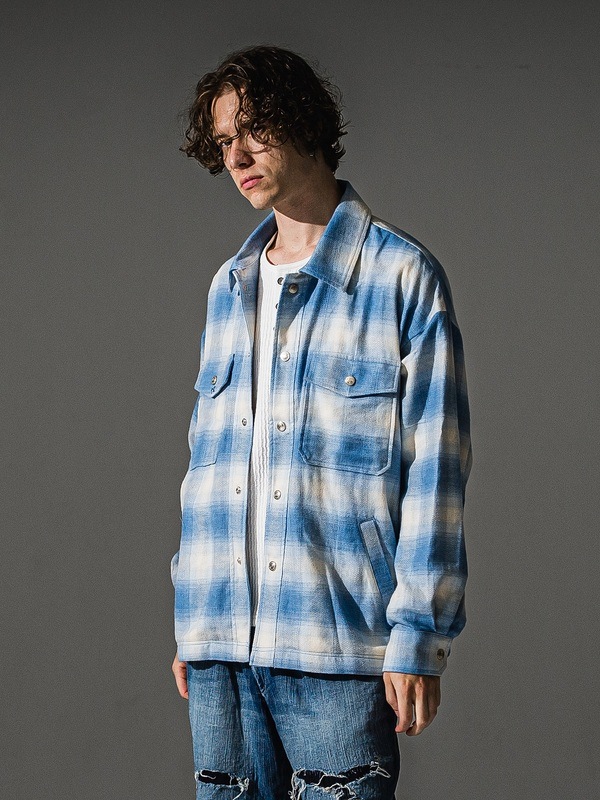 (ͽ���ʡ�9��10������ͽ��/41TH RESOUND CLOTHING���ꥵ����ɥ���������/flannel check JK/SAX