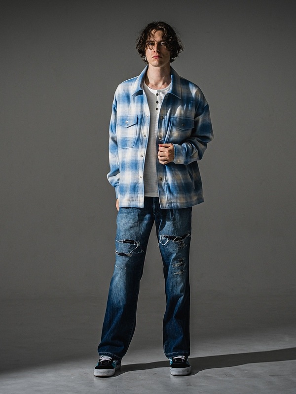 (ͽ���ʡ�9��10������ͽ��/41TH RESOUND CLOTHING���ꥵ����ɥ���������/flannel check JK/SAX