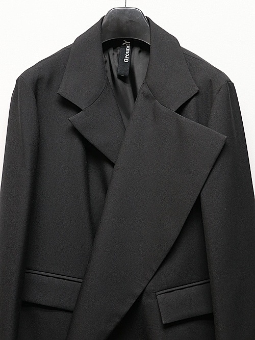 Ground Y饦ɥ磻/W/GABARDINE ASYMMETRY JKT/BLACK