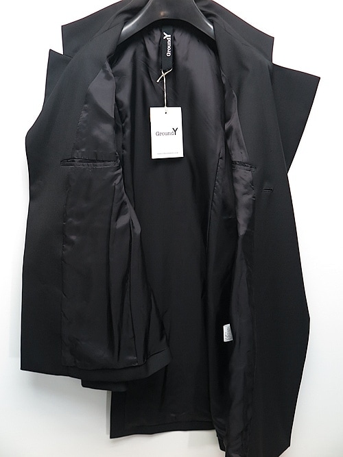 Ground Y饦ɥ磻/W/GABARDINE ASYMMETRY JKT/BLACK
