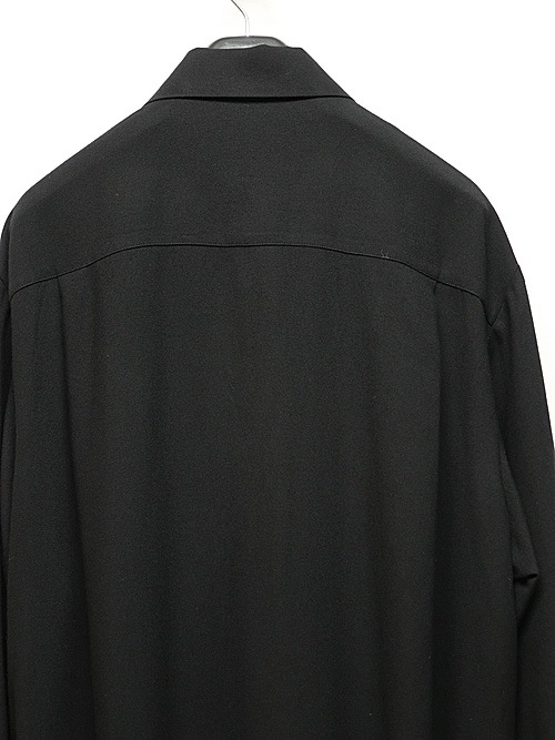 LAD MUSICIAN����å� �ߥ塼�������/RAYON TWILL FRONT ZIP SHIRT/BLACK
