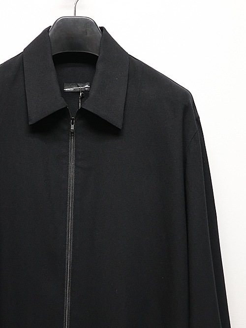 LAD MUSICIAN����å� �ߥ塼�������/RAYON TWILL FRONT ZIP SHIRT/BLACK