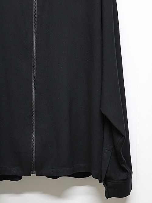 LAD MUSICIAN����å� �ߥ塼�������/RAYON TWILL FRONT ZIP SHIRT/BLACK