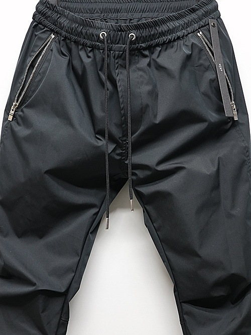 wjk�����֥른��������/tuck rib pants/black