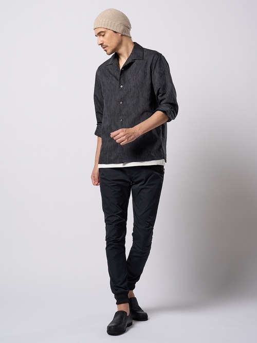 (ͽ���ʡ�2��3������ͽ��/wjk�����֥른��������/tuck rib pants/black