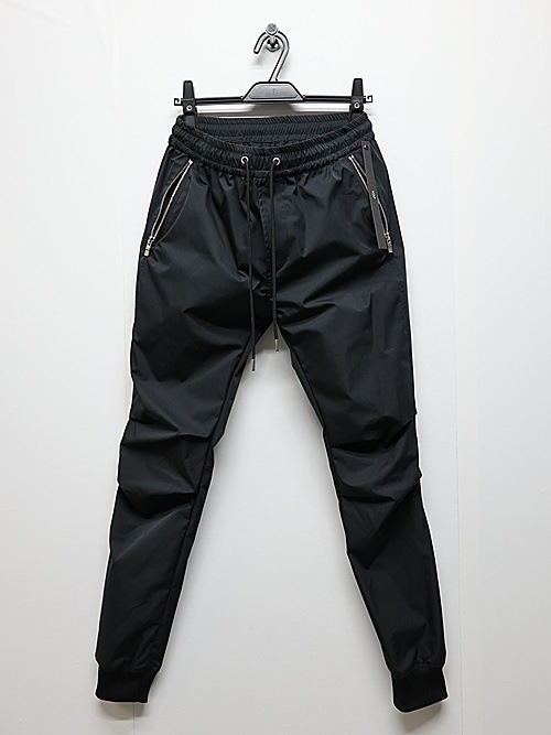 wjk�����֥른��������/tuck rib pants/black