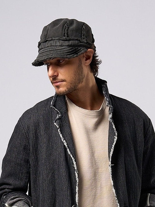 wjk�����֥른��������/jersey engineer cap/charcoal