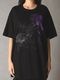 �㴰���Ground Y�����饦��ɥ磻/20/- JERSEY ROSE AND HANDS T-SHIRT/BLACK