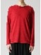 SALE50%OFF/Yohji Yamamoto���襦����ޥ��/SUPER120 WOOL AIR PLAIN STITCH LAYERED R NECK T/��å�.