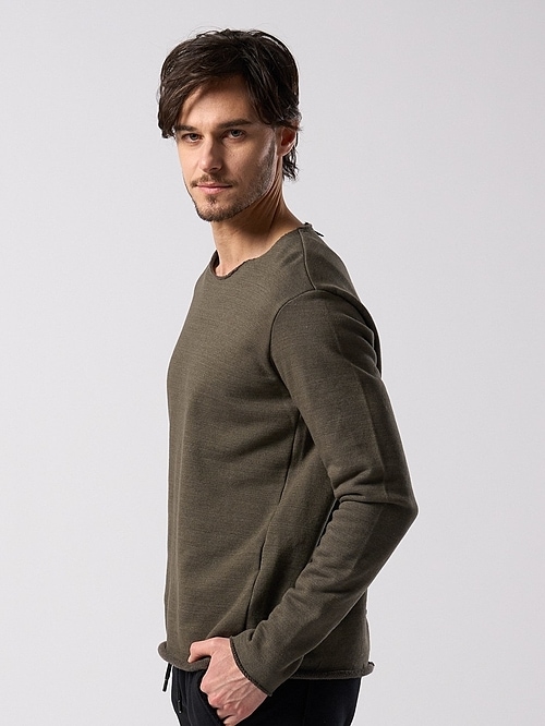 (ͽ���ʡ�9��10������ͽ��/wjk�����֥른��������/cut-off light sweat shirt/khaki