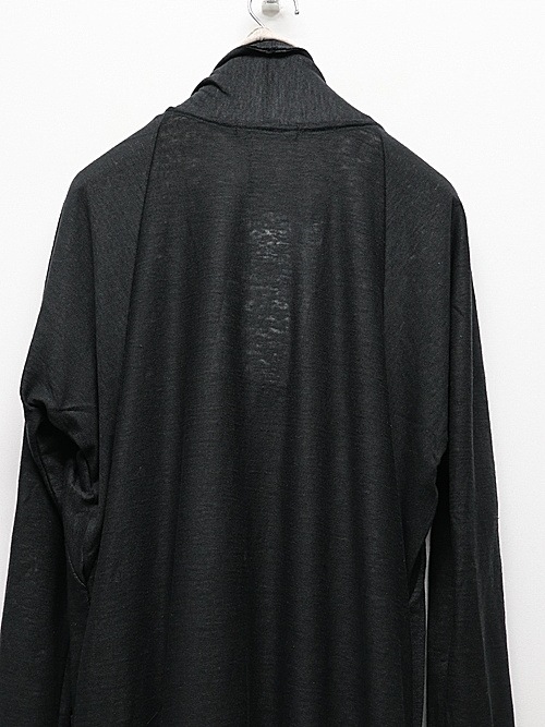 �㴰���nude:masahiko maruyama ���̡���:�ޥ��ҥ��ޥ���/40 Linen Jersey LAYERED CARDIGAN - 2 COLORS SET/Black-Ecru