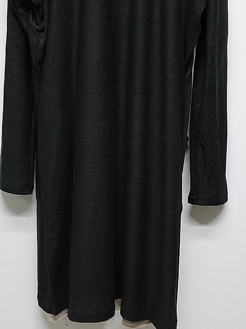 �㴰���nude:masahiko maruyama ���̡���:�ޥ��ҥ��ޥ���/40 Linen Jersey LAYERED CARDIGAN - 2 COLORS SET/Black-Ecru