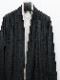 �㴰���nude:masahiko maruyama ���̡���:�ޥ��ҥ��ޥ���/40 Linen Jersey LAYERED CARDIGAN - 2 COLORS SET/Black-Ecru