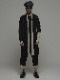 �㴰���nude:masahiko maruyama ���̡���:�ޥ��ҥ��ޥ���/40 Linen Jersey LAYERED CARDIGAN - 2 COLORS SET/Black-Ecru
