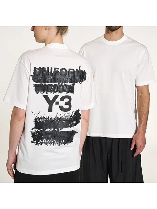SALE30%OFF/Y-3磻꡼/U GFX SS TEE/CWHITE.
