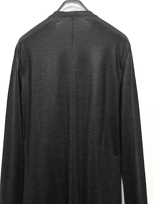 JULIUSꥦ/WOOL SZ JERSEY CUT & SEWN3/BLACK