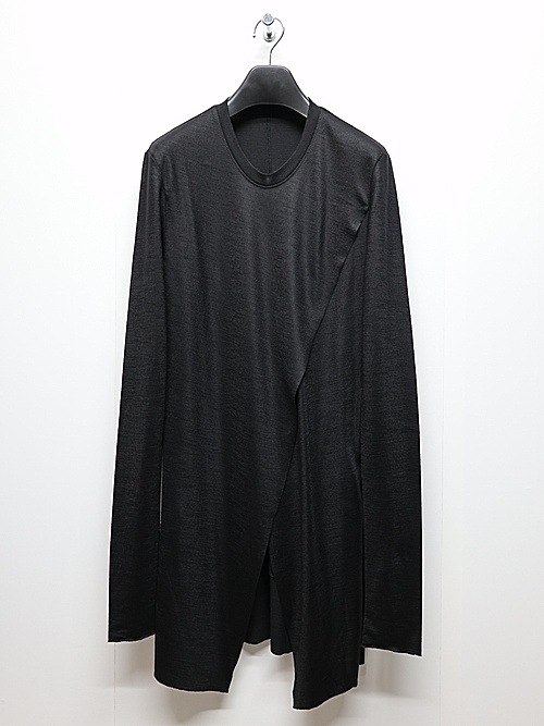 JULIUSꥦ/WOOL SZ JERSEY CUT & SEWN3/BLACK
